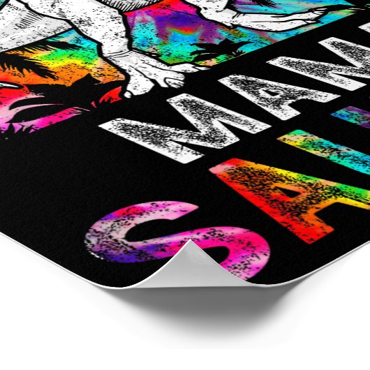 Mamasaurus Dinosaur Mama Saurus Family Matching Ti ポスター (角)