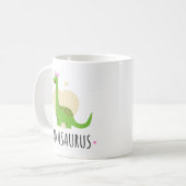 Mamasaurus Funny Dinosaur – Sweet Mom Gift コーヒーマグカップ (正面左)