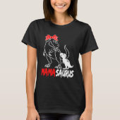 Mamasaurus Mama Rex Dinosaur Mother s Day Tシャツ (正面)