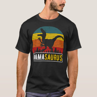 MamaSaurus Mom REx恐竜レトロ母 Tシャツ