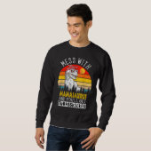 Mamasaurus Mommy Dinosaurus TレックスSaurus スウェットシャツ (正面フル)
