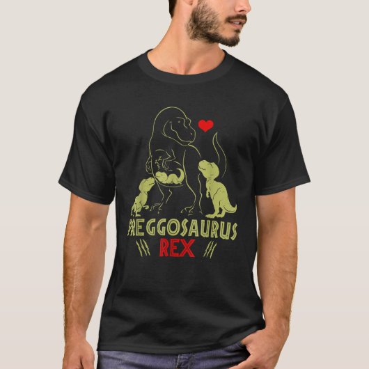 Mamasaurus pregosaurusレックスおもしろい妊娠Is The Cognition Tシャツ (正面)