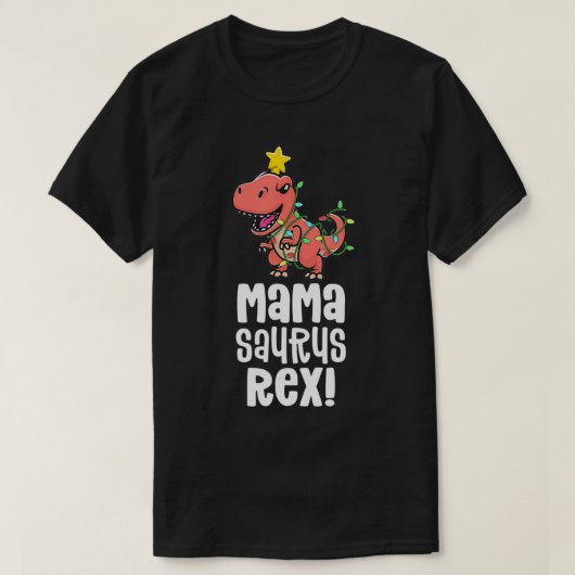 Mamasaurus reマママママママママママママッチディーノファミリー恐竜Pa Tシャツ (デザイン正面)