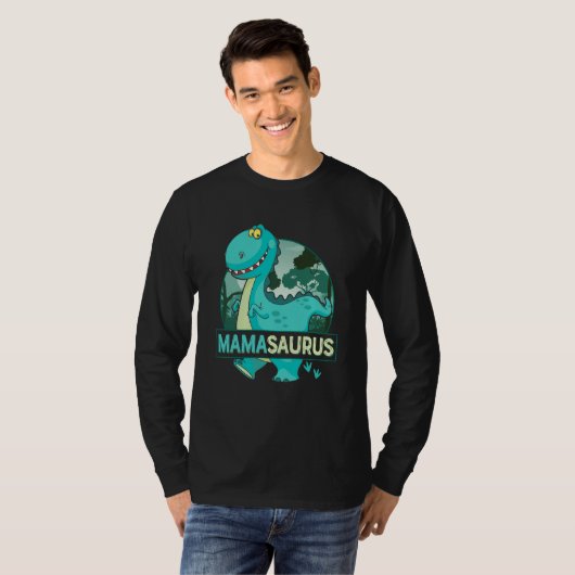 Mamasaurus Rex Dinosaur Mama Saurus Family Matchin Tシャツ (正面フル)
