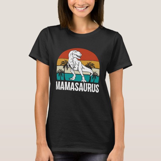 Mamasaurus Rex Dinosaur Mama Saurus Mothers Day Wo Tシャツ (正面)