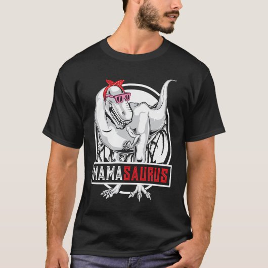 Mamasaurus Rex Dinosaur Mama Saurus Mothers Day Wo Tシャツ (正面)