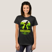 Mamasaurus Rex I Two Kids Mom and Dinosaur Mom Tシャツ (正面フル)