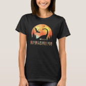 Mamasaurus Rex Mom Dinosaur Leopard Flower Rex Mam Tシャツ (正面)