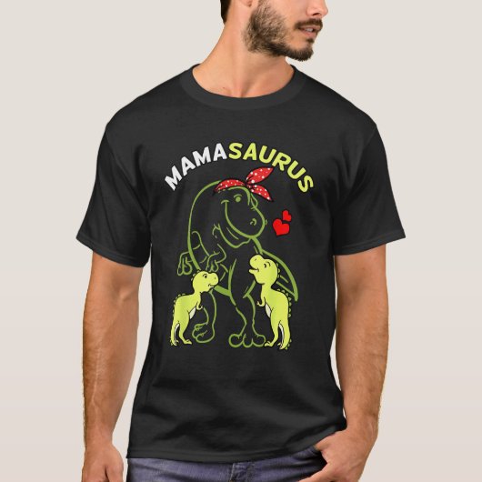 Mamasaurus Rex Mother s Day Prehistoric Dinosaur Tシャツ (正面)