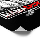 Mamasaurus Tレックスおもしろい恐竜の母の日 ポスター (角)