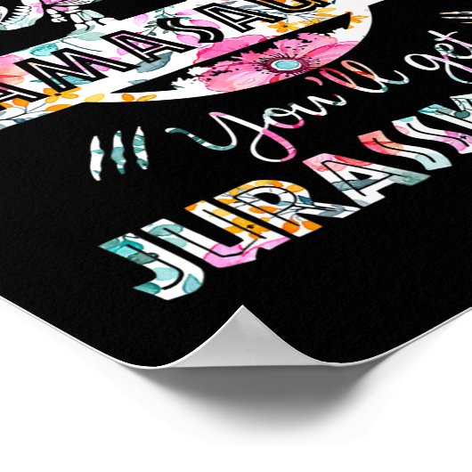 Mamasaurus Tレックス恐竜ママと一緒に混乱しない ポスター (角)