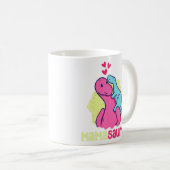 Mamasaurus Tレックス恐竜Mama Saurus母の日 コーヒーマグカップ (正面右)