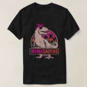 Mamasaurus T rex Dinosaur Funny Mama Saurus Breast Tシャツ (デザイン正面)