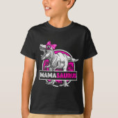 Mamasaurus T-rex Matching Funny Mother Saurus Dino Tシャツ (正面)
