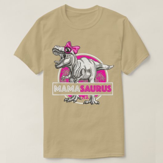 Mamasaurus T-Rex Matching Funny Mother Saurus Dino Tシャツ (デザイン正面)