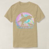 Mamasaurus Tie Dye Sunset Funny Dinosaur Mother of Tシャツ (デザイン正面)