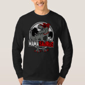 Mamasaurus Trex Dino Mama Saurus Mothher's Day Mot Tシャツ (正面)