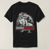    Mamasaurusrex Mama Saurus恐竜の女性母ギ Tシャツ (デザイン正面)