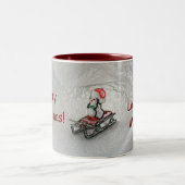 MaMawのクリスマス- I愛ペンギン ツートーンマグカップ (中央)