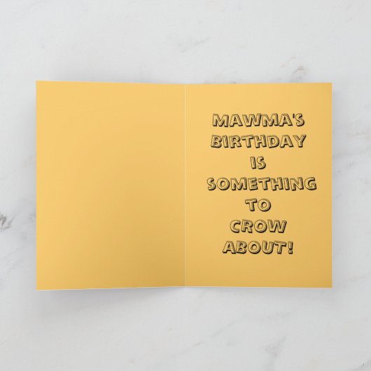 mamawの誕生日 カード (内部)