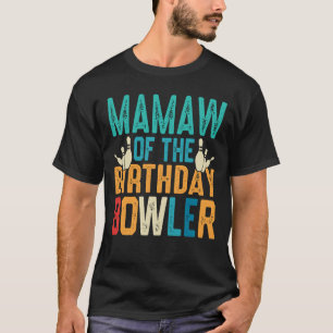 MAMAWオブ誕生日ボウリングをする人、 クリケットの投手ボーリング Tシャツ