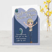 Mamaw及びPapawのかわいい小さい-祖父母日カード カード (黄色い花)