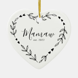 Mamaw（ママウ）就任記念クリスマス陶器オーナメント セラミックオーナメント
