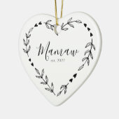Mamaw（ママウ）就任記念クリスマス陶器オーナメント セラミックオーナメント (左)