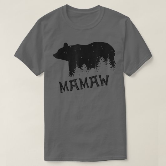 MAMAW Bear  Gift Mother's  Father's Day  Tシャツ (デザイン正面)