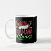 Mamaw Claus Christmas Lights Matching Family Xmas コーヒーマグカップ (左)