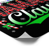 Mamaw Claus Christmas Lights Matching Family Xmas  ポスター (角)