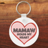 Mamaw Keychain：ボタンのスタイル キーホルダー (正面)