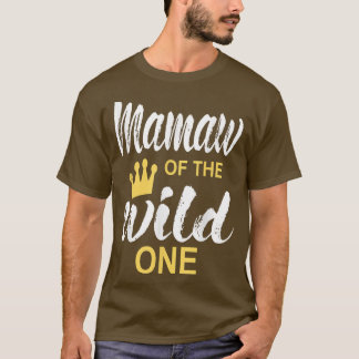Mamaw Of The Wild One Daughter Matching Family 698 Tシャツ