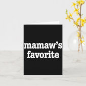 Mamaw's Favorite Funny Trendy Mother's Day Saying  カード (黄色い花)