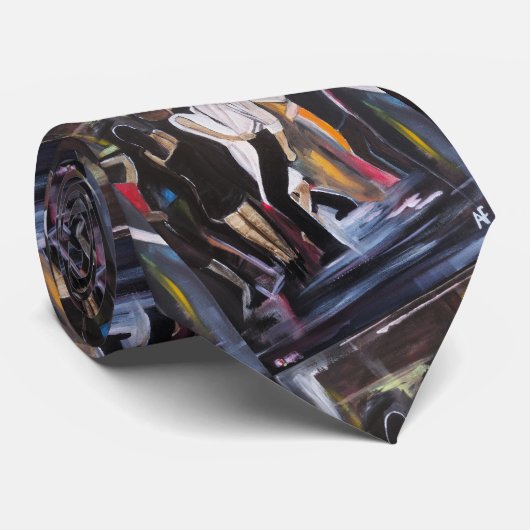 Mambo Night Painting by Alfred Fox ネクタイ (ロール)
