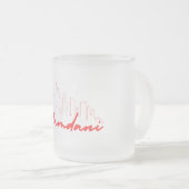 MAMDANI nyc SKYLINE フロストグラスマグカップ (正面右)