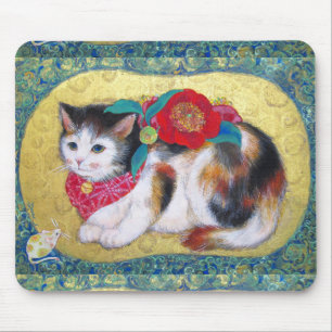 Mameneko: The Camellia Kitten マウスパッド