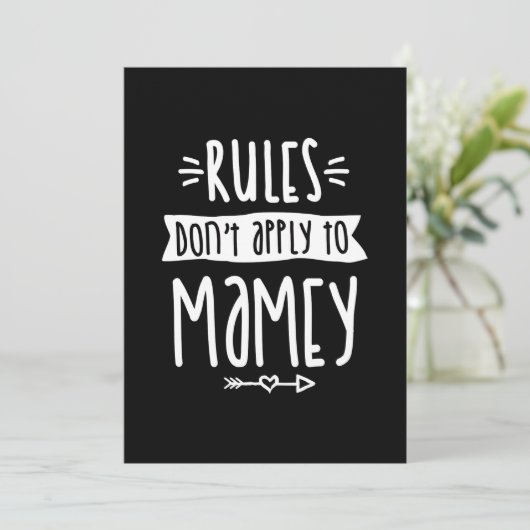 Mamey Tee Mother's Dayにはルールが適用されない 招待状 (スタンド正面)