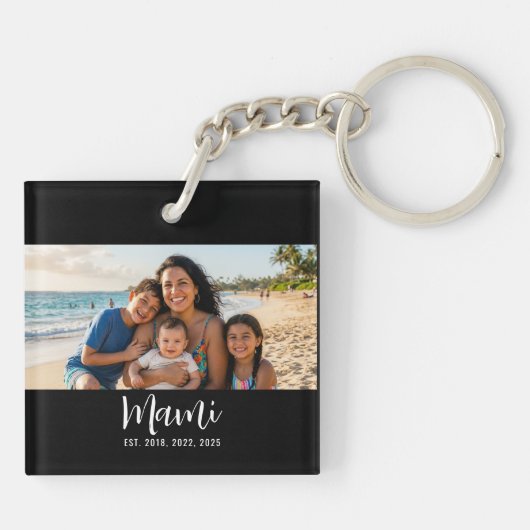 Mami Established Modern Script Photo キーホルダー (裏面)