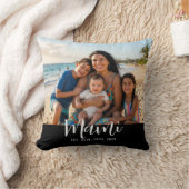 Mami Established Modern Script Photo クッション (ブランケット)