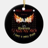 Mami My Angels引用文天国の両親の記憶 セラミックオーナメント (正面)