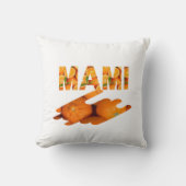 MAMI Orange Typography Art クッション (正面)