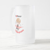 【mamikopiano】ビールジョッキ/ Beer mug フロストグラスビールジョッキ (正面左)