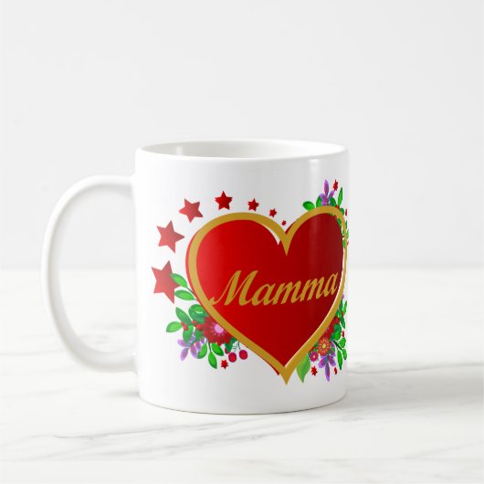 Mamma – 母の日 コーヒーマグカップ (左)