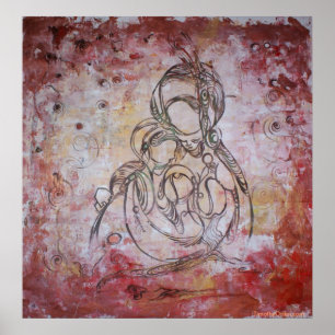 Mamma and I - Canvas Print ポスター