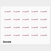 Mamma-Grizzly.Script-eps ラウンドシール (シート)