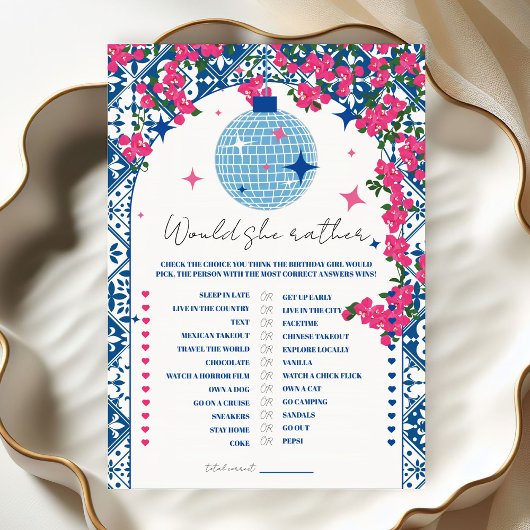 Mamma Miaは彼女はむしろ10代の誕生日のゲームカード 招待状