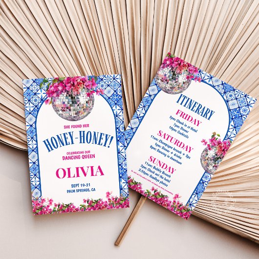 Mamma Mia彼女は彼女の蜂蜜を見つけた – 蜂蜜バチェロレッテ 招待状