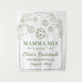 Mamma Mia Bachelorette Party Banner, She's Saying タペストリー (正面)