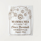 Mamma Mia Bachelorette Party Banner, She's Saying  タペストリー (正面)